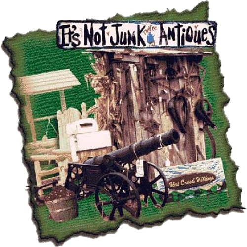 Flat Creek Village Antiques in the Smoky Mountains of Tennessee.